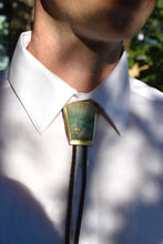 Load image into Gallery viewer, June // Fluorite &amp; Brass Bolo Tie