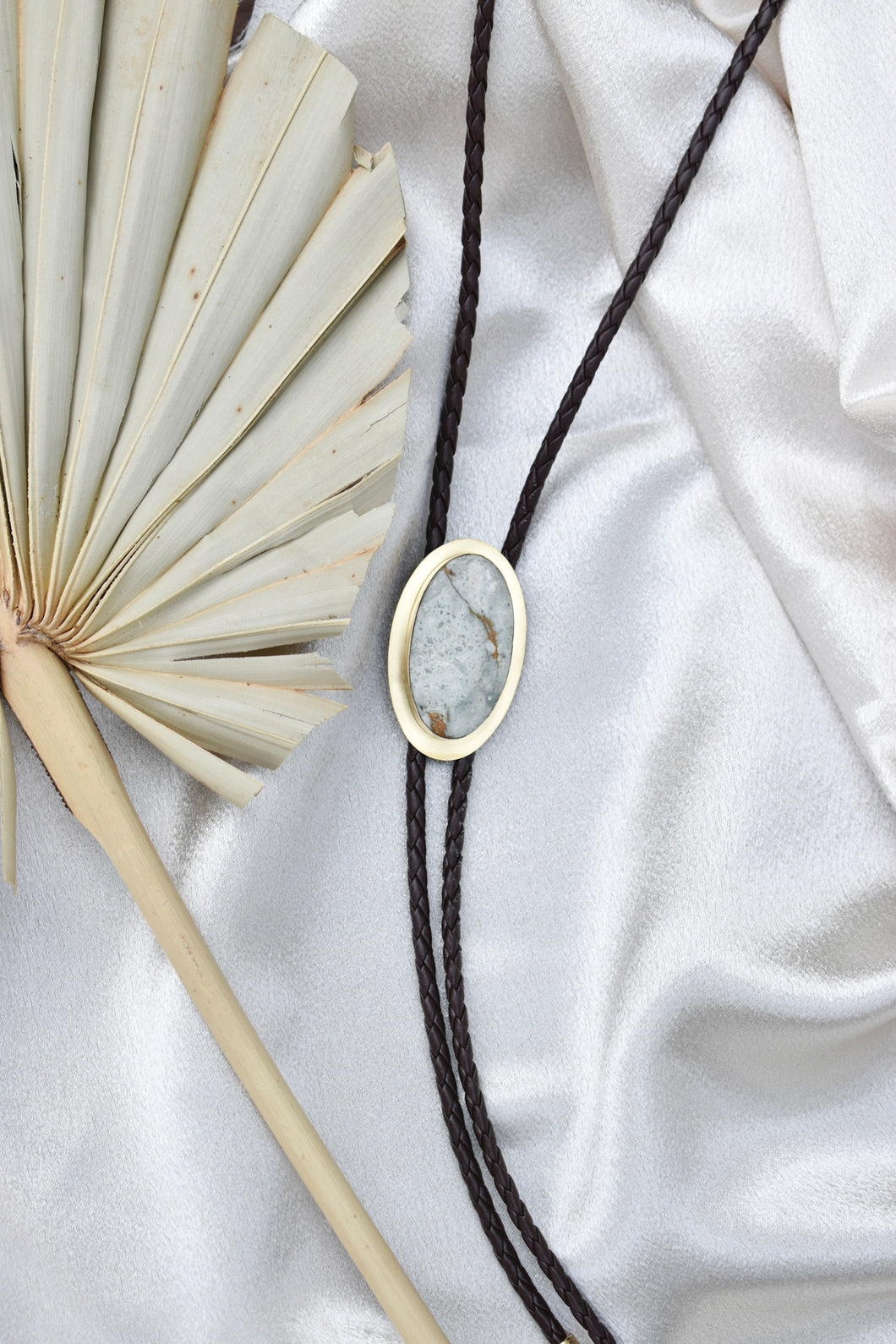 Justine // Seafoam Jasper Bolo Tie