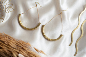 Vonnegut // Brass Earrings