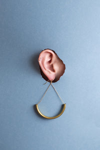 Vonnegut // Brass Earrings
