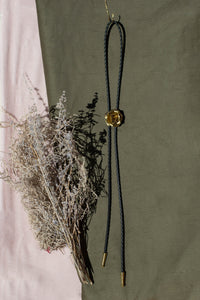 Rosa // 3D Brass Rose Bolo Tie