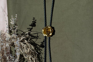 Rosa // 3D Brass Rose Bolo Tie