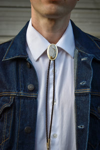 Justine // Seafoam Jasper Bolo Tie